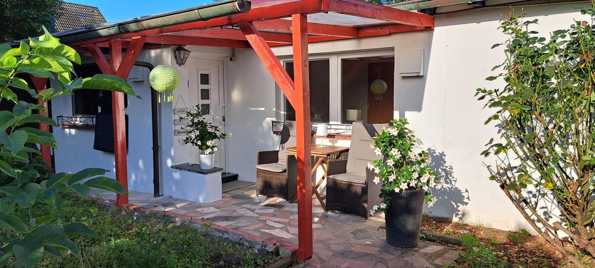 Bungalow An Der Tanne Mit Ueberdachter Terrasse Düsseldorf Exteriör bild